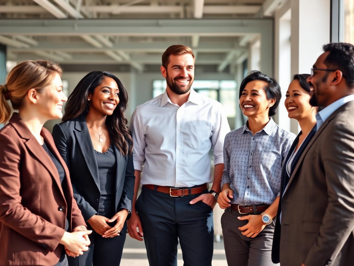 Diverse Stonecrest business owners networking