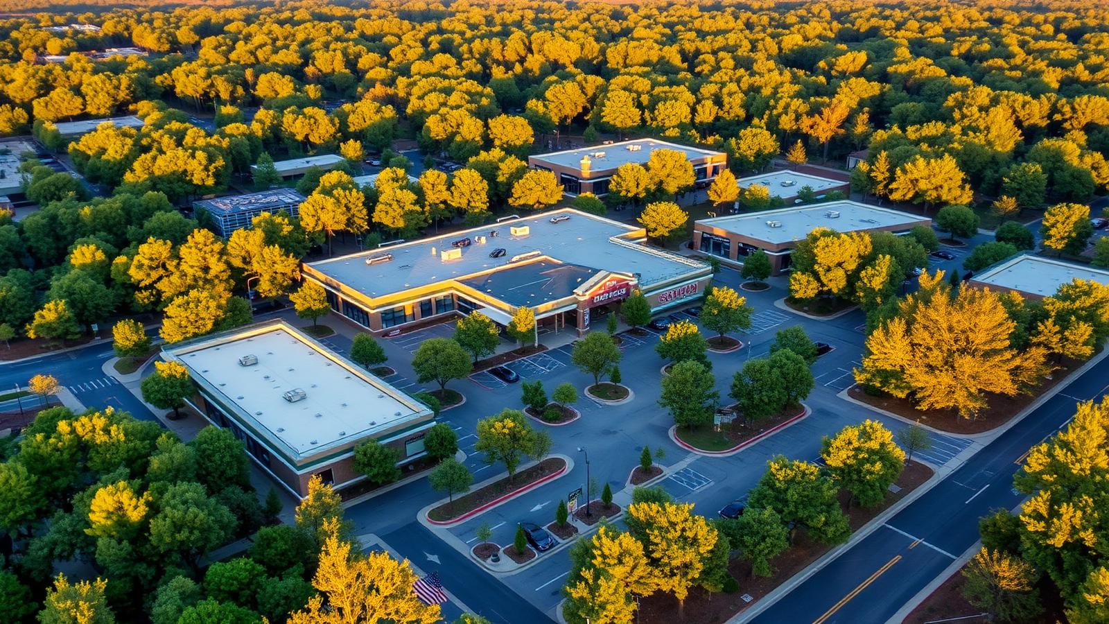 Aerial view of Stonecrest, Georgia